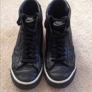 Leather Nike high tops